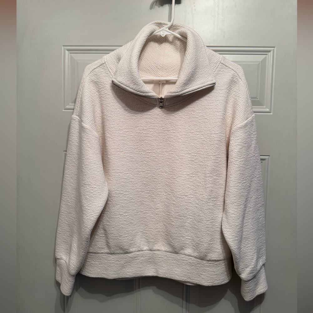 CALIA  women’s sandwash cropped 1/4 zip up size small